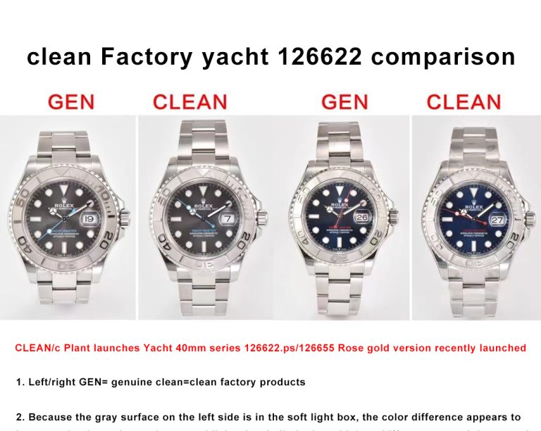 126622 1:1 replica watch and the genuine what is the difference Clean Factory Rolex Yacht-master Mechanical Men