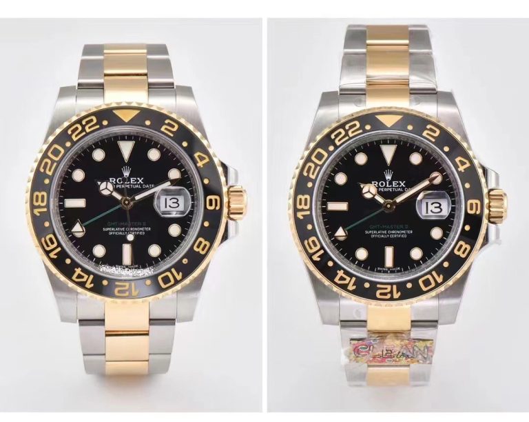 rolex super clone watch compare the difference between the genuine Clean Factory Gmt-master ll 116713 Mechanical Men