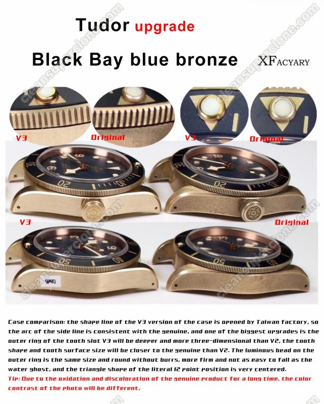 Black Bay replica watch and the original What is the difference XF Factory Tudor blue 79250BB Mechanical Men
2