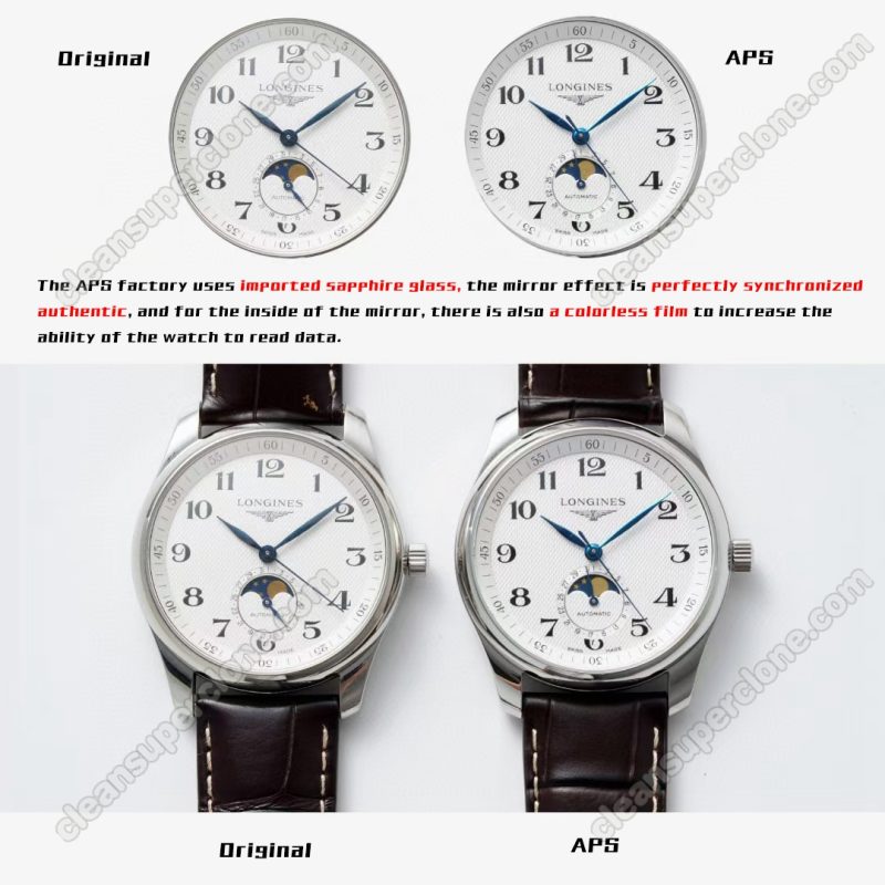 Master Collection replica watch and the original What is the difference APS Factory Longines L2.909 Mechanical Men
2