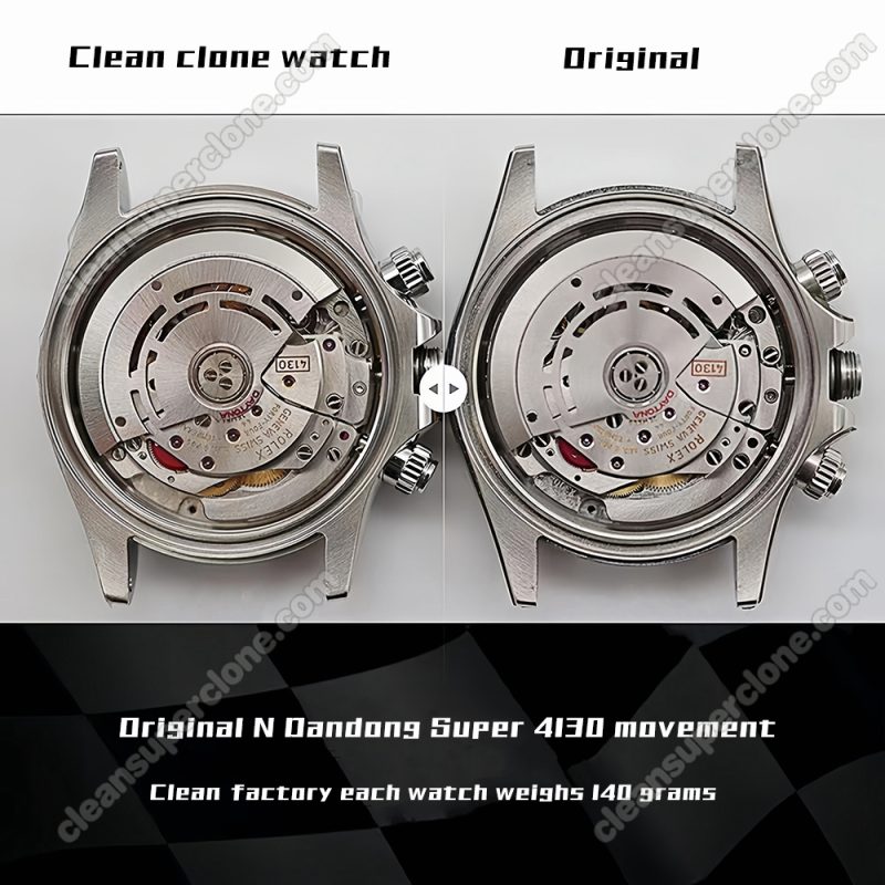 Rolex super clone watch compare the difference between the genuine Clean Factory Daytona 116500 Mechanical Men
2