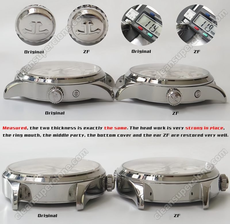 Jaeger-LeCoultre super clone watch compare the difference between the genuine ZF Factory Master Control 1428421 Mechanical Men3