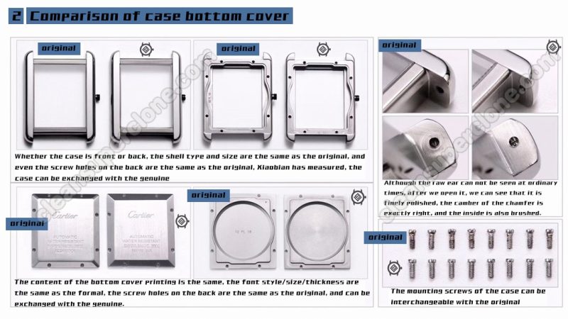 WSTA0029 1:1 replica watch and the genuine what is the difference V9 Factory Cartier Tank Mechanical Men
3