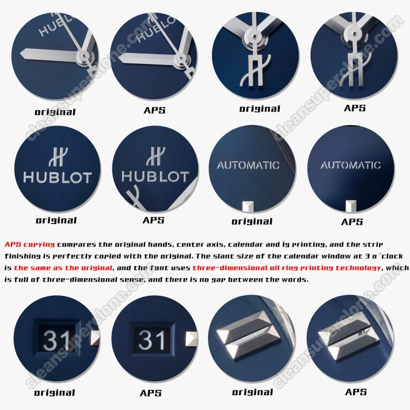 511.NX 1:1 replica watch and the genuine what is the difference APS Factory Hublot blue Classic Fusion 511.NX Mechanical Men
4