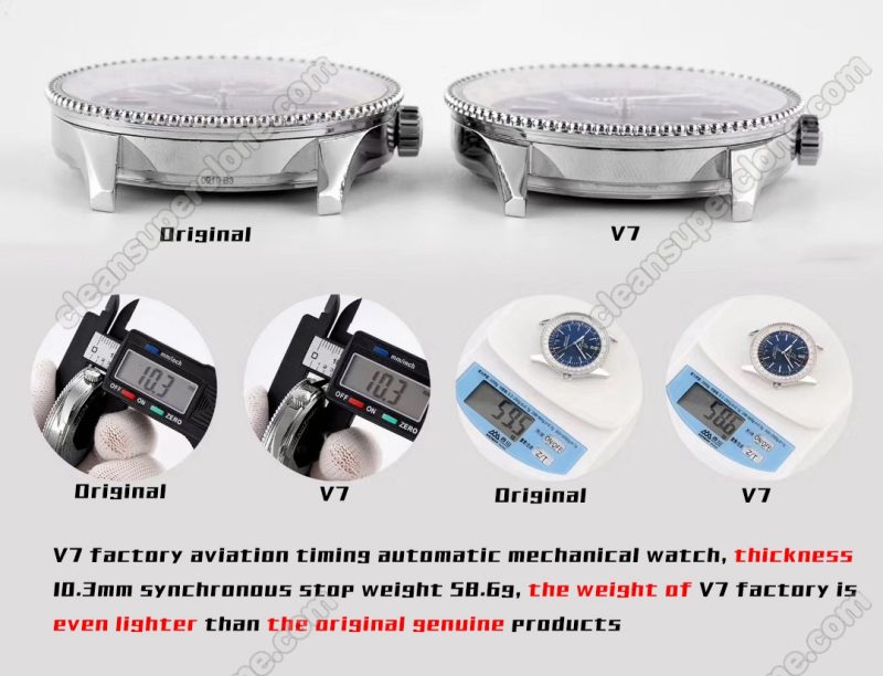 Navitimer replica watch and the original What is the difference V7 Factory Breitling A173262 Mechanical Men
4