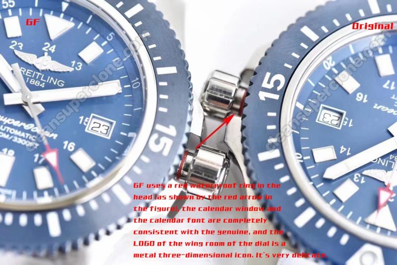 Y173931 1:1 replica watch and the genuine what is the difference GF Factory Breitling superocean héritage Mechanical Men
