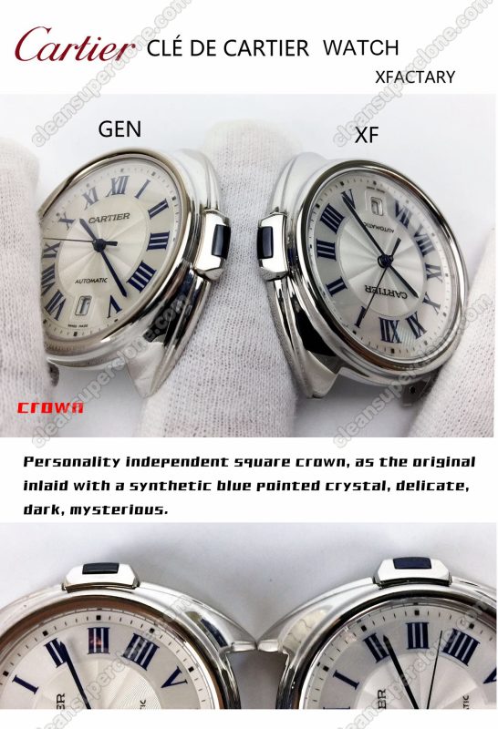 Clé De Cartier replica watch and the original What is the difference XF Factory Cartier WSCL0018 Mechanical Men
4