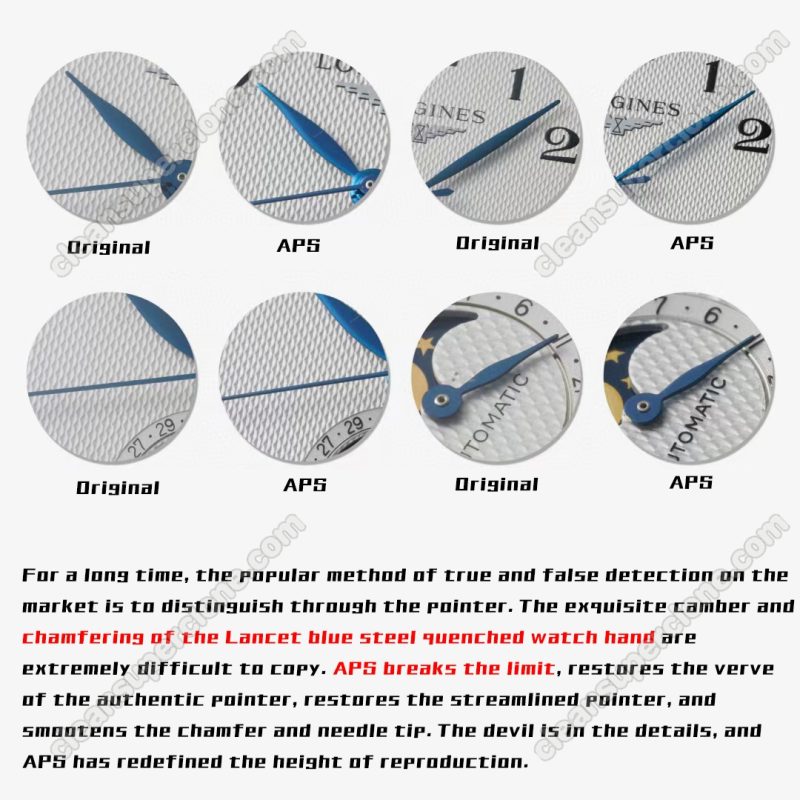 Master Collection replica watch and the original What is the difference APS Factory Longines L2.909 Mechanical Men
4