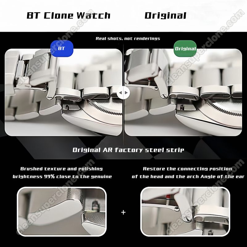 116500 1:1 replica watch and the genuine what is the difference BT Factory white Rolex Daytona Mechanical Men
4