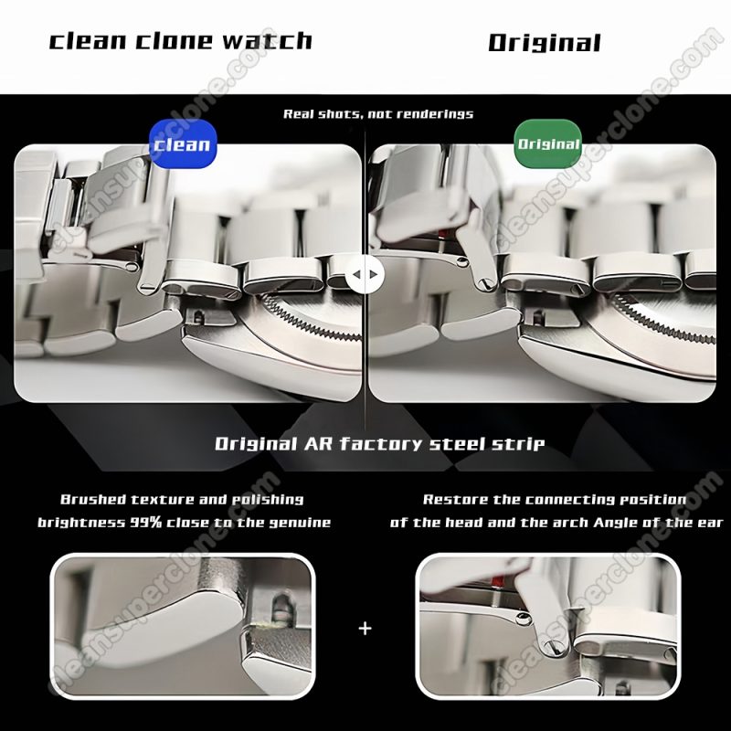 Rolex super clone watch compare the difference between the genuine Clean Factory Daytona 116500 Mechanical Men
4