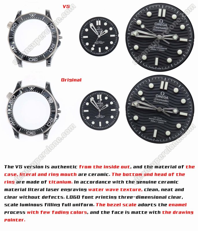 Seamaster replica watch and the original What is the difference VS Factory Omega 210.92.44 Mechanical Men
4