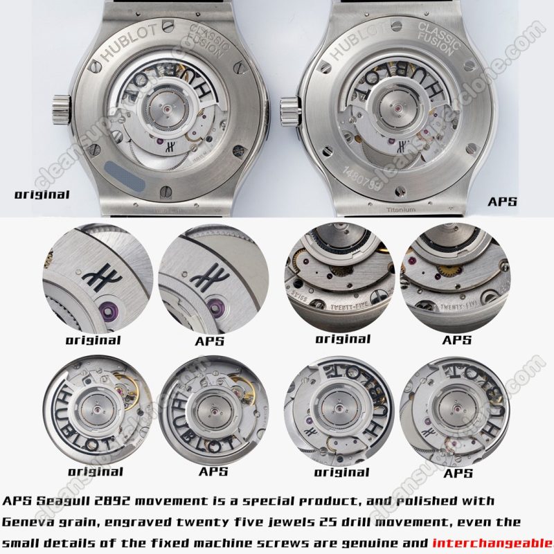 511.NX 1:1 replica watch and the genuine what is the difference APS Factory Hublot blue Classic Fusion 511.NX Mechanical Men
5