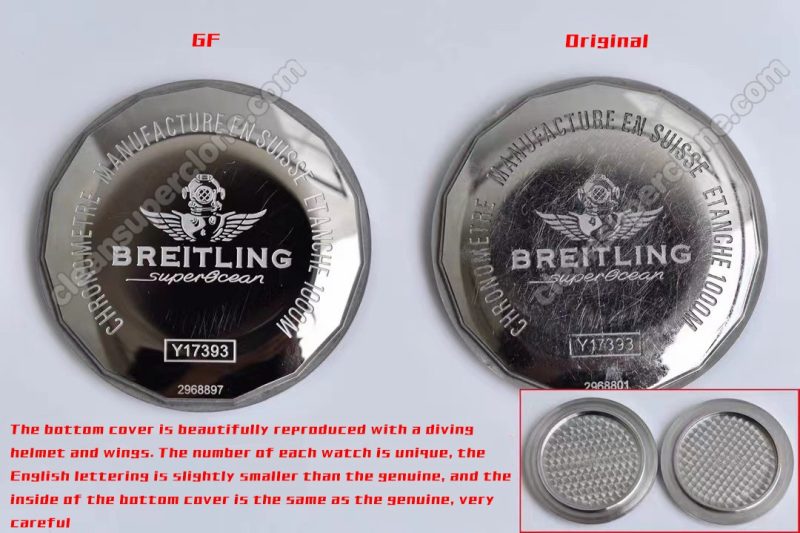 Y173931 1:1 replica watch and the genuine what is the difference GF Factory Breitling superocean héritage Mechanical Men
5