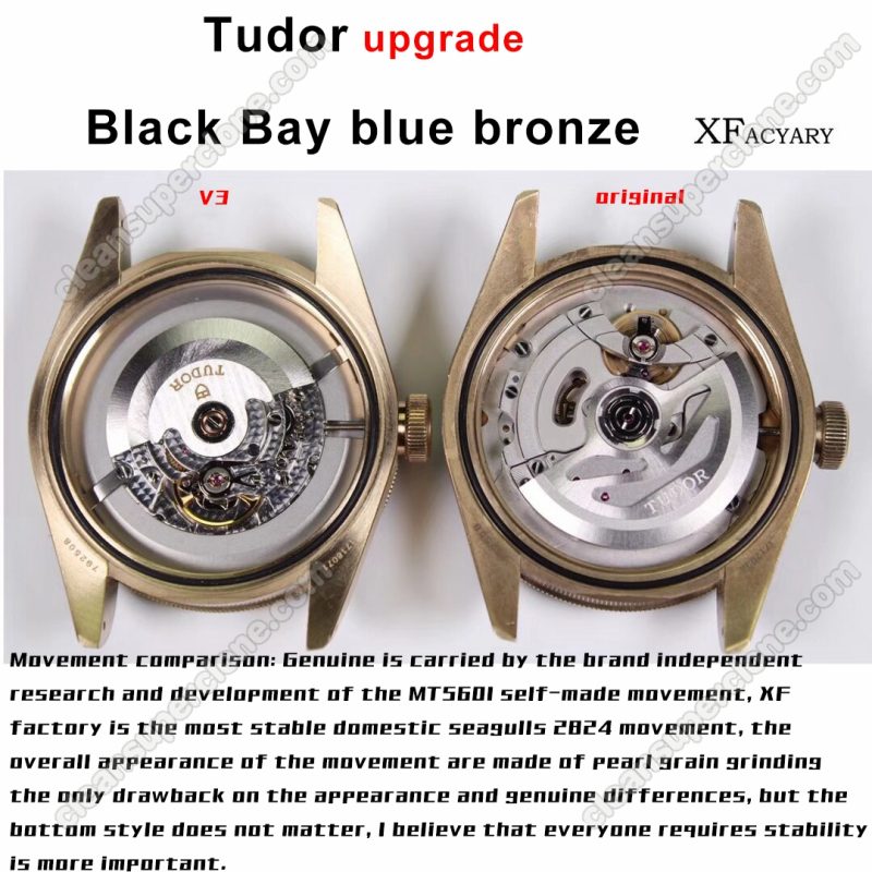 Black Bay replica watch and the original What is the difference XF Factory Tudor blue 79250BB Mechanical Men
5