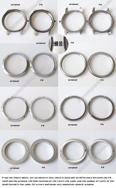 Glashütte super clone watch compare the difference between the genuine FK Factory white Senator 1-39-59 Mechanical Men
5