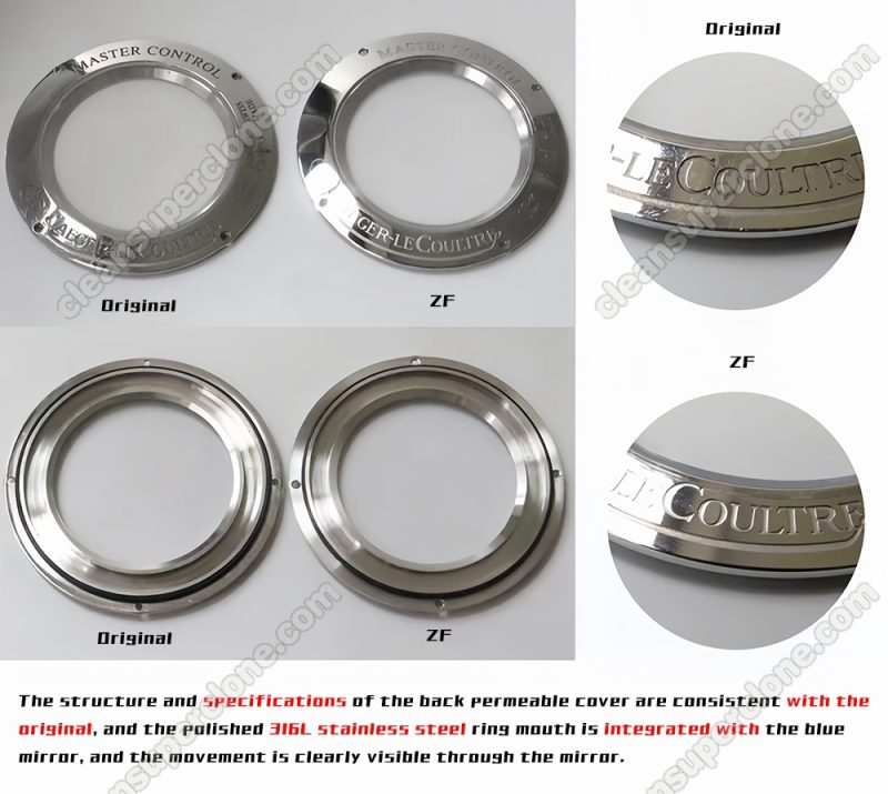 Jaeger-LeCoultre super clone watch compare the difference between the genuine ZF Factory Master Control 1428421 Mechanical Men5
