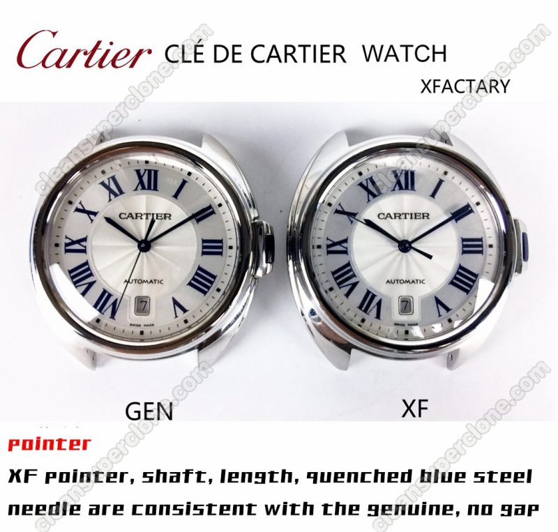 Clé De Cartier replica watch and the original What is the difference XF Factory Cartier WSCL0018 Mechanical Men
5