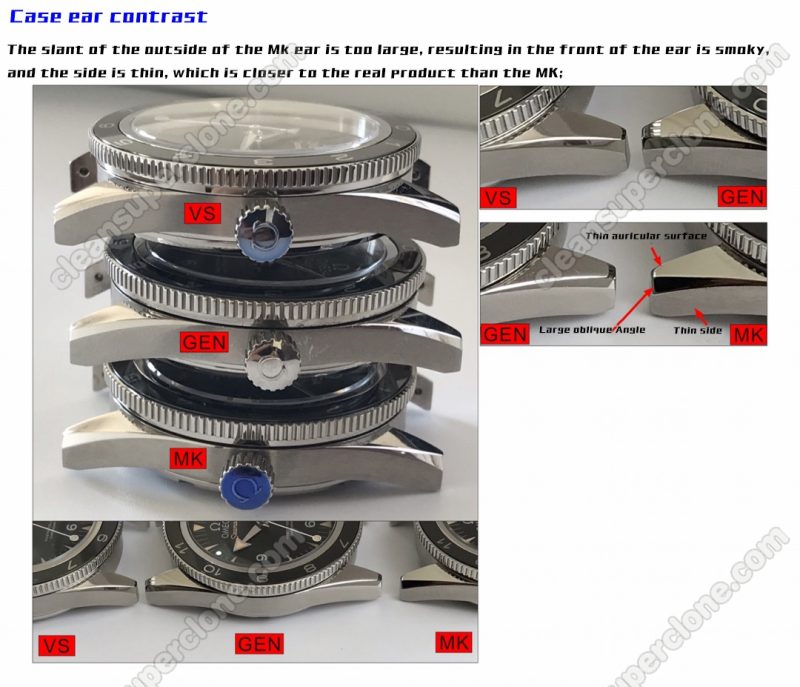 Omega super clone watch compare the difference between the genuine VS Factory Seamaster 233.32.41 Mechanical Men
5