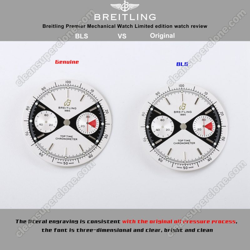 Breitling super clone watch compare the difference between the genuine BLS Factory Top Time A23310 Mechanical Men
6