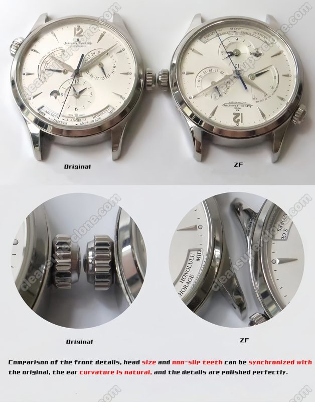 Jaeger-LeCoultre super clone watch compare the difference between the genuine ZF Factory Master Control 1428421 Mechanical Men6