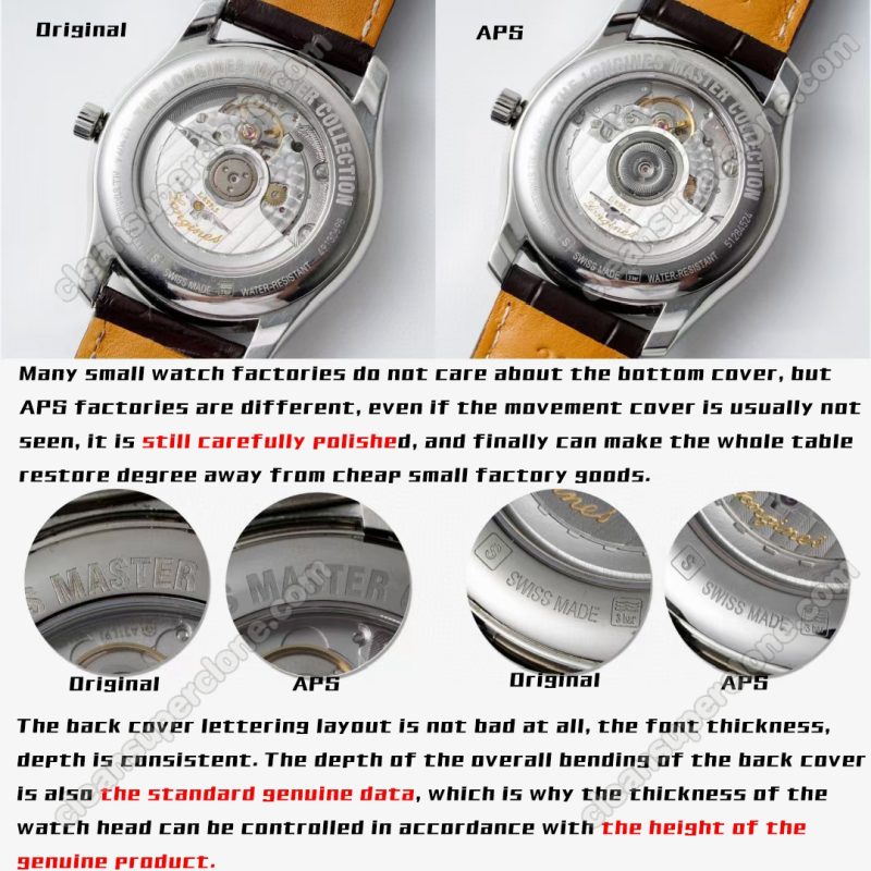 Master Collection replica watch and the original What is the difference APS Factory Longines L2.909 Mechanical Men
6