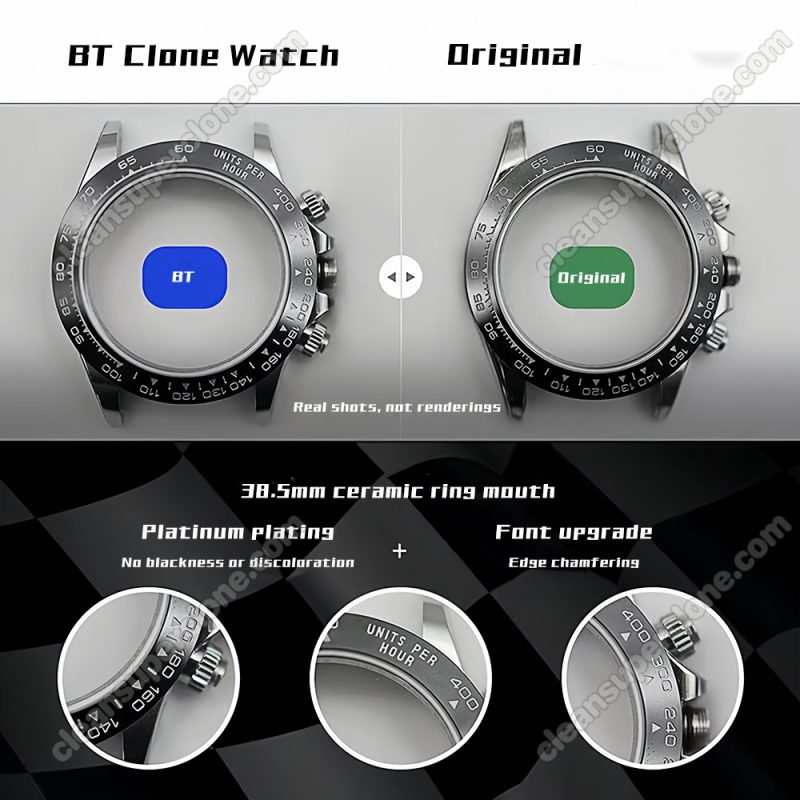 116500 1:1 replica watch and the genuine what is the difference BT Factory white Rolex Daytona Mechanical Men
6