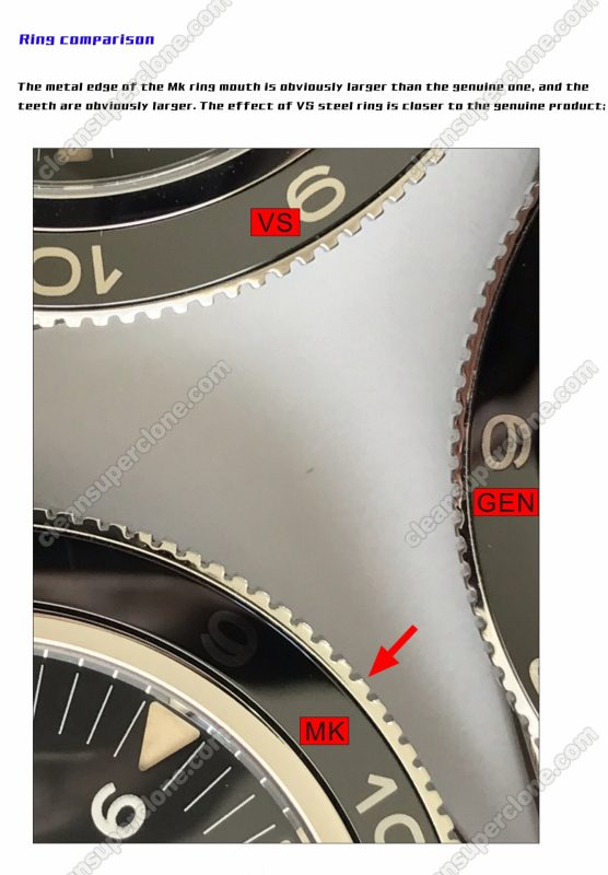 Omega super clone watch compare the difference between the genuine VS Factory Seamaster 233.32.41 Mechanical Men
6