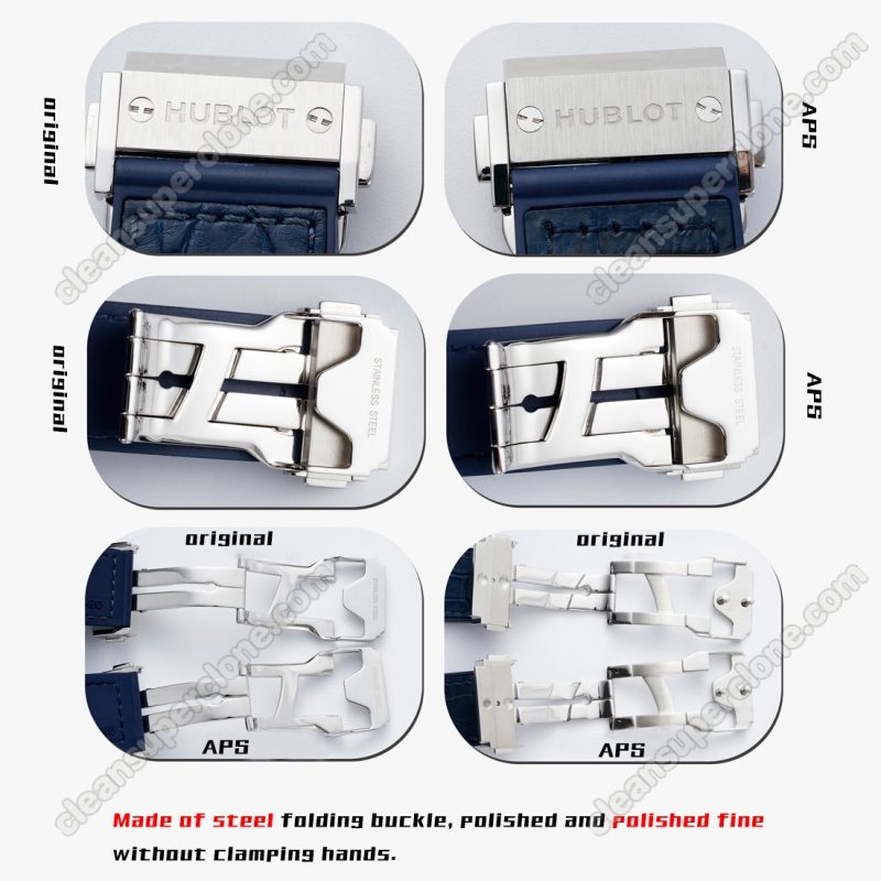 511.NX 1:1 replica watch and the genuine what is the difference APS Factory Hublot blue Classic Fusion 511.NX Mechanical Men6
