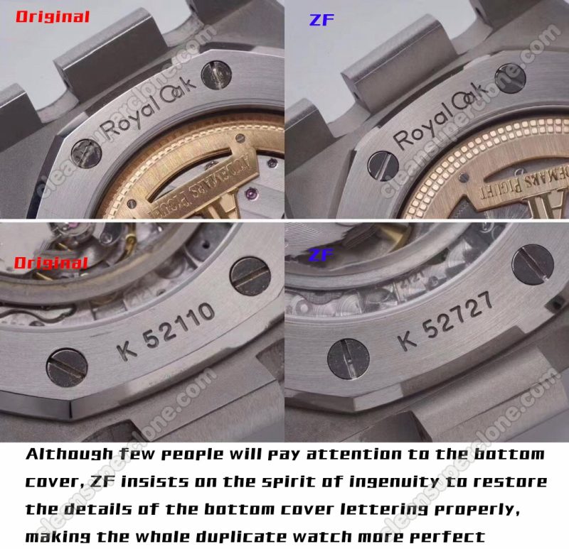 15202 1:1 replica watch and the genuine what is the difference ZF Factory Audemars Piguet 15202 Mechanical Men
6