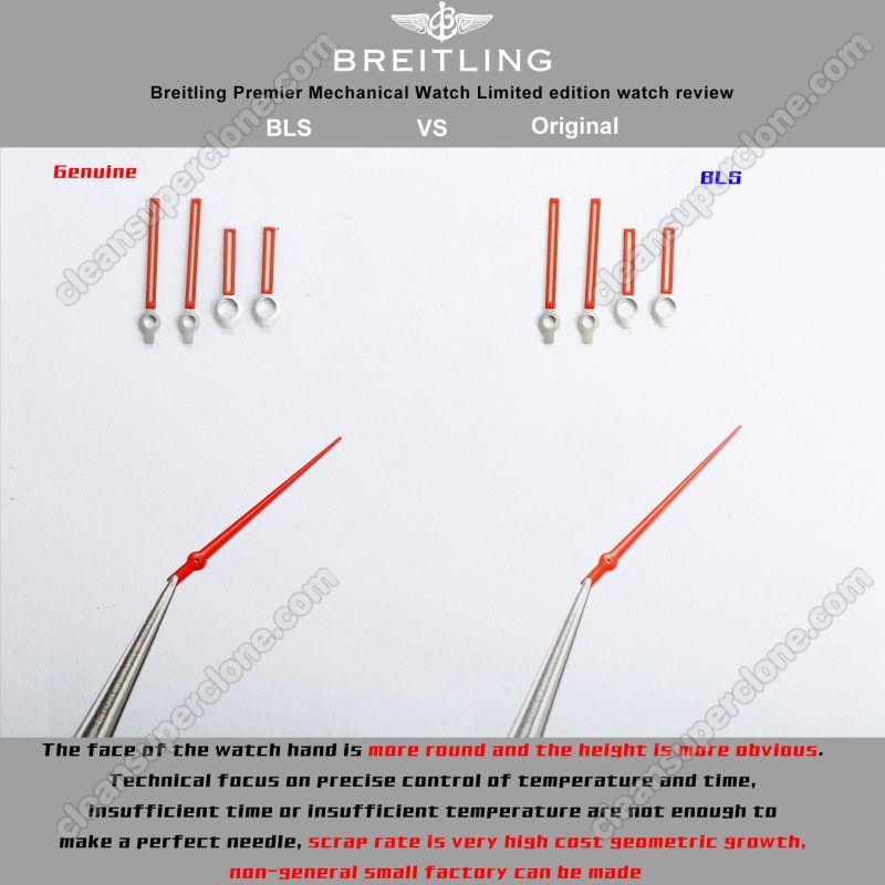 Breitling super clone watch compare the difference between the genuine BLS Factory Top Time A23310 Mechanical Men
7