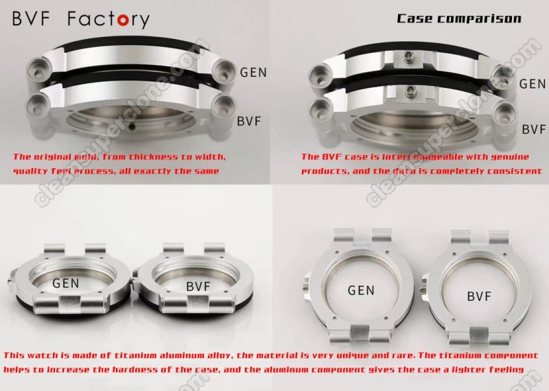 Bvlgari super clone watch compare the difference between the genuine BVF Factory BVLGARI∙BVLGARI 103539 Mechanical Men
7