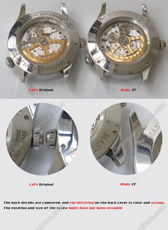 Jaeger-LeCoultre super clone watch compare the difference between the genuine ZF Factory Master Control 1428421 Mechanical Men7