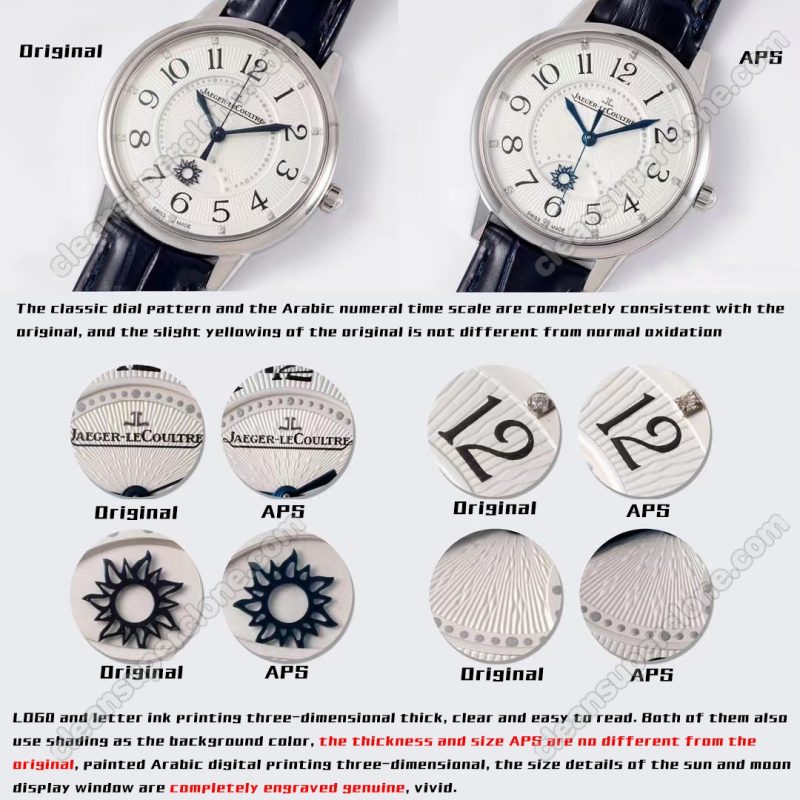 3448410 1:1 replica watch and the genuine what is the difference APS Factory Jaeger-LeCoultre Rendez-Vous Mechanical Women
7