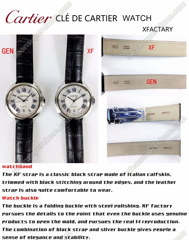 Clé De Cartier replica watch and the original What is the difference XF Factory Cartier WSCL0018 Mechanical Men
7