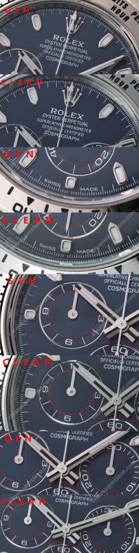 Daytona replica watch and the original What is the difference Clean Factory Rolex blue 116509 Mechanical Men
7