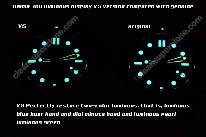 210.30.42 1:1 replica watch and the genuine what is the difference VS Factory blue Omega Seamaster Mechanical Men
7