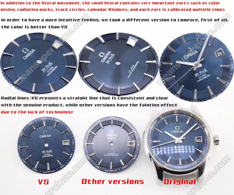 Deville replica watch and the original What is the difference VS Factory Omega blue 431.33.41 Mechanical Men
7