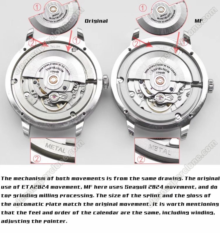 Heritage Spirit replica watch and the original What is the difference MF Factory MontBlanc U0111622 Mechanical Men
7