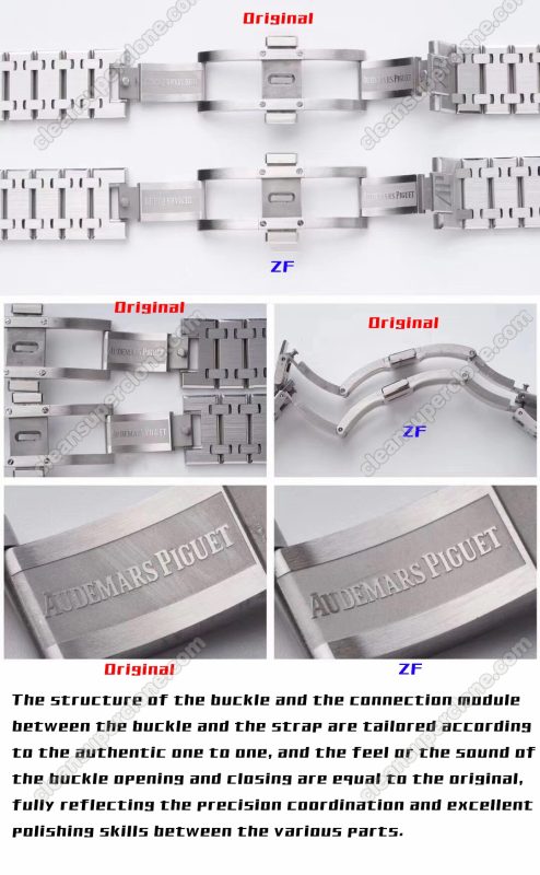 15202 1:1 replica watch and the genuine what is the difference ZF Factory Audemars Piguet 15202 Mechanical Men7
8