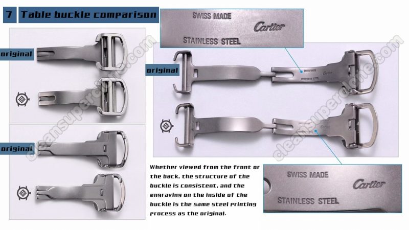 WSTA0029 1:1 replica watch and the genuine what is the difference V9 Factory Cartier Tank Mechanical Men
8