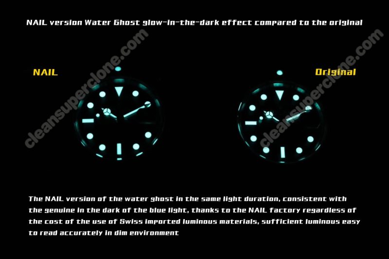 116610 1:1 replica watch and the genuine what is the difference NAIL Factory Rolex green Submariner Mechanical Men
8