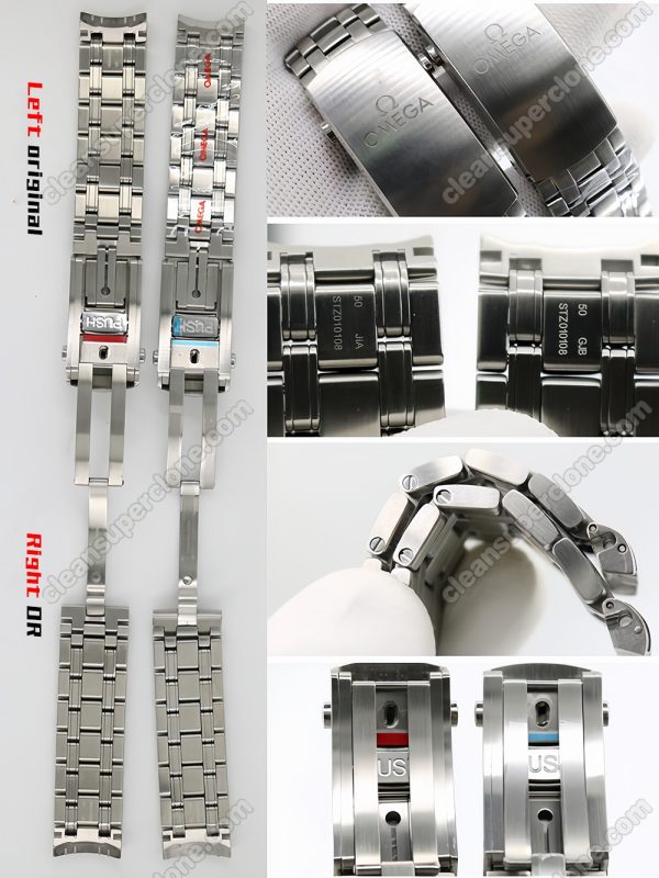 Omega super clone watch compare the difference between the genuine OR Factory gray Seamaster 210.30.42 Mechanical Men
8