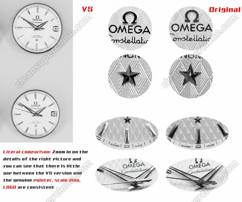 123.10.38 1:1 replica watch and the genuine what is the difference VS Factory Omega Constellation Mechanical Men
8