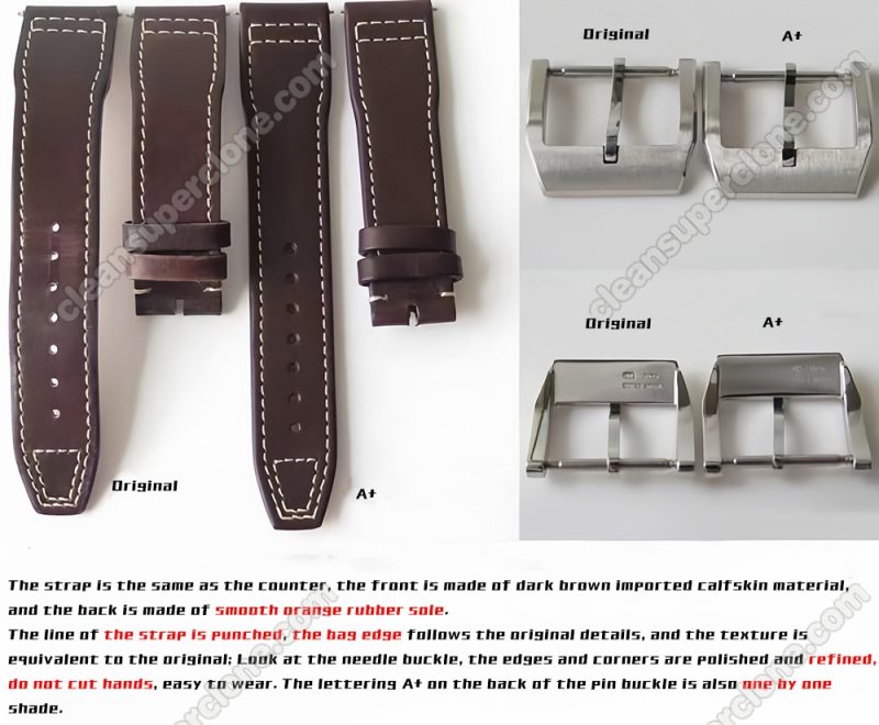 IWC super clone watch compare the difference between the genuine A+ Factory blue Pilots IW327010 Mechanical Men
8