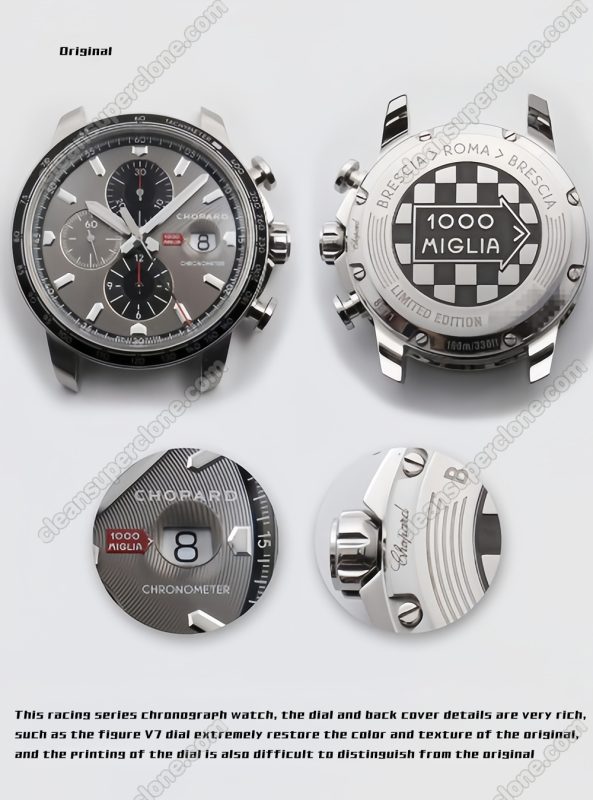 Mille Miglia replica watch and the original What is the difference V7 Factory Dark gray Chopard 168571 Mechanical Men
8