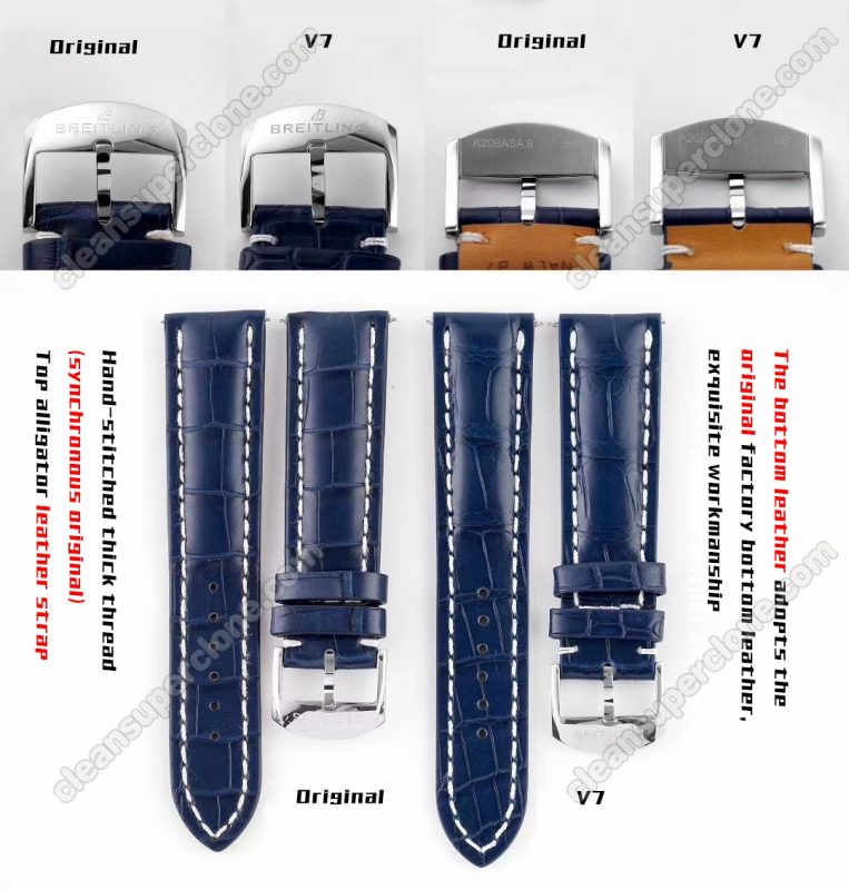 Navitimer replica watch and the original What is the difference V7 Factory Breitling A173262 Mechanical Men
9