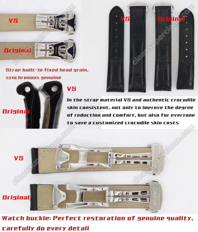 Deville replica watch and the original What is the difference VS Factory Omega blue 431.33.41 Mechanical Men
9