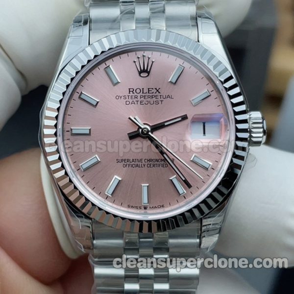 278274 1:1 Copy watch description and price GS Factory Rolex 278274 pink 31mm Mechanical women 2