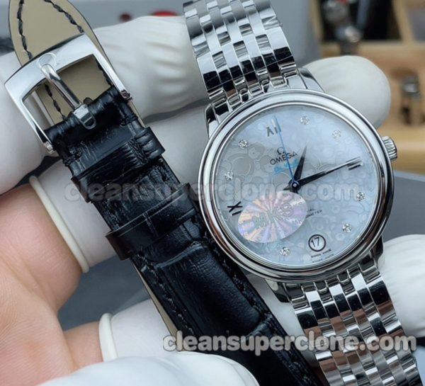 Deville replica watch details and pricing MKS Factory Cartier 424.10.33 Mechanical women