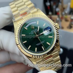 128238 1:1 Copy watch description and price TWS Factory Rolex Day-Date green 36mm Mechanical women